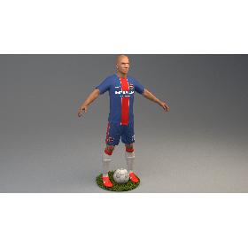 3D Soccer Player 4K2 model